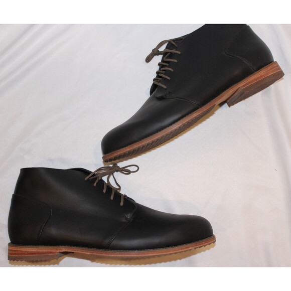 Nisolo Everyday Chukka Boot Black Leather Upper Leather Sole Mens 11‎ NIB - Picture 2 of 7